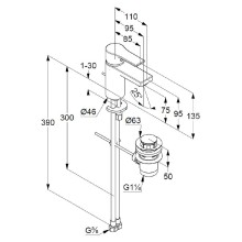 Смеситель для раковины Kludi Zenta SL 482600565 Хром