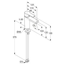 Смеситель для раковины Kludi Zenta SL 482920565 Хром