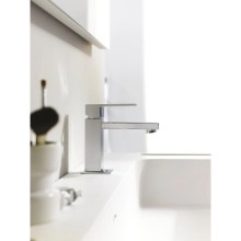 Смеситель для раковины с донным клапаном хром, ручка хром Cezares Molveno MOLVENO-LSM1-01-Cr