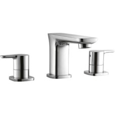 Смеситель для раковины на три отверстия с донным клапаном хром, ручки хром Cezares Tesoro TESORO-BLS-01
