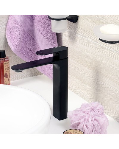 Смеситель для раковины WasserKRAFT Elbе 7403H Черный матовый