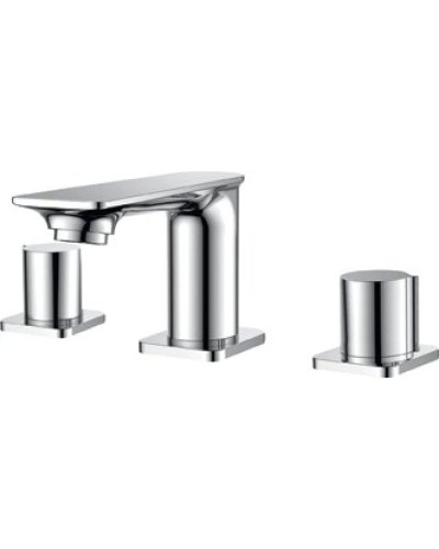 Смеситель для раковины на три отверстия с донным клапаном Cezares City CITY-BLS-01