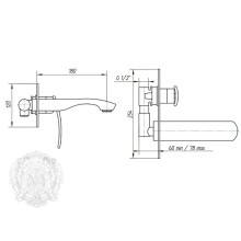 Смеситель для раковины Migliore Flo ML.FLO-7034.CR