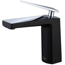 Смеситель для раковины Boheme Venturo 371-b Черный, Хром