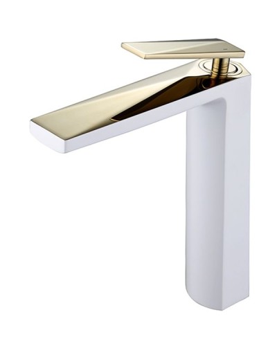 Смеситель для раковины Boheme Venturo 382-w Белый, золото