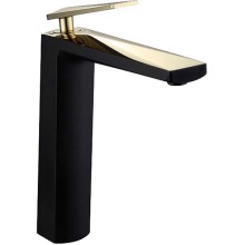 Смеситель для раковины Boheme Venturo 382-b Черный, золото