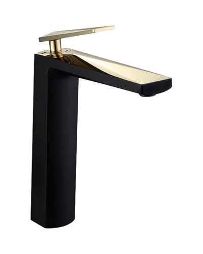 Смеситель для раковины Boheme Venturo 382-b Черный, золото