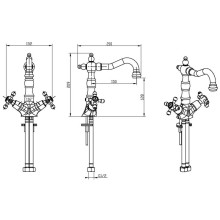 Смеситель для раковины Boheme Satine 272-ST Хром