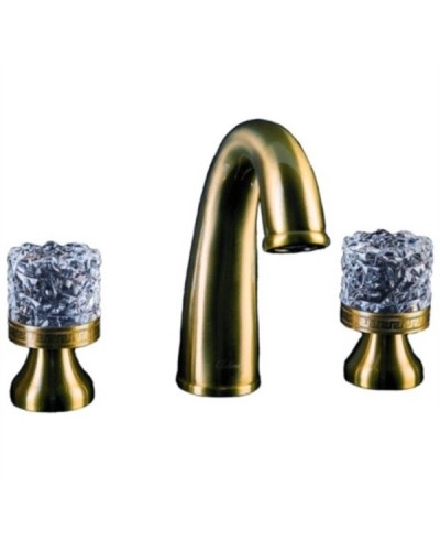 Смеситель для раковины Boheme Crystal 317-CRST Бронза