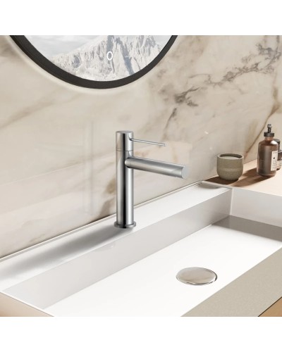 Смеситель для раковины Vincea Aspire VBF-4AS01CH без донного клапана, хром