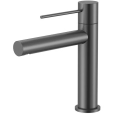 Смеситель для раковины Vincea Aspire VBF-4AS01GM без донного клапана, вороненая сталь