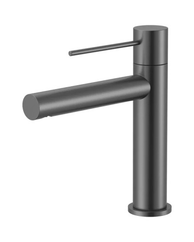 Смеситель для раковины Vincea Aspire VBF-4AS01GM без донного клапана, вороненая сталь