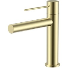 Смеситель для раковины Vincea Aspire VBF-4AS01BG без донного клапана, золотой матовый
