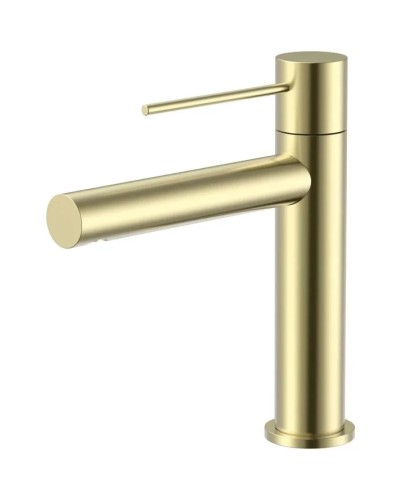 Смеситель для раковины Vincea Aspire VBF-4AS01BG без донного клапана, золотой матовый