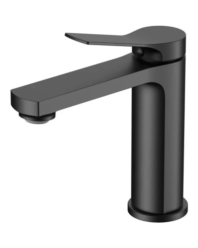 Смеситель для раковины Vincea Arco VBF-4AR01MB без донного клапана, черный матовый