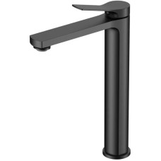 Смеситель для раковины Vincea Arco VBF-4AR02MB без донного клапана, черный матовый