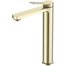 Смеситель для раковины Vincea Arco VBF-4AR02BG без донного клапана, золотой матовый