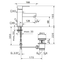 Смеситель для раковины Migliore Kvant 18779 Хром