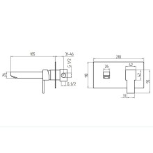 Смеситель для раковины Migliore Kvant 18778 Хром