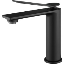 Смеситель для раковины Vincea Verse VBF-2VE1MB без донного клапана, черный матовый