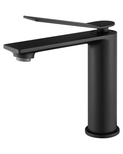 Смеситель для раковины Vincea Verse VBF-2VE1MB без донного клапана, черный матовый