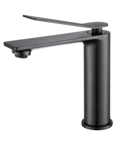 Смеситель для раковины Vincea Verse VBF-2VE1GM без донного клапана, вороненая сталь