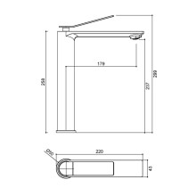 Смеситель для раковины Vincea Verse VBF-2VE2MW без донного клапана, белый матовый