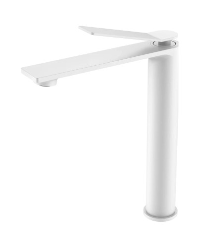 Смеситель для раковины Vincea Verse VBF-2VE2MW без донного клапана, белый матовый