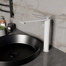 Смеситель для раковины Vincea Verse VBF-2VE2MW без донного клапана, белый матовый