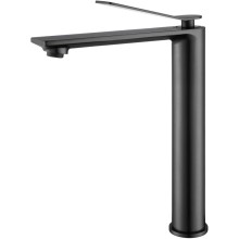 Смеситель для раковины Vincea Verse VBF-2VE2GM без донного клапана, вороненая сталь