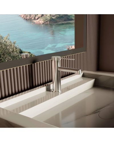 Смеситель для раковины Vincea Rim VBF-2RM1CH без донного клапана, хром