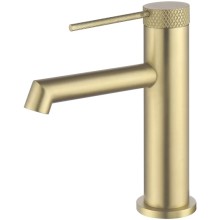 Смеситель для раковины Vincea Rim VBF-2RM1BG без донного клапана, золотой матовый