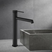 Смеситель для раковины Vincea Rim VBF-2RM2MB без донного клапана, черный матовый