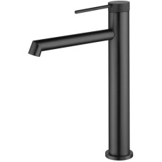 Смеситель для раковины Vincea Rim VBF-2RM2GM без донного клапана, вороненая сталь