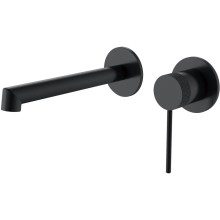 Смеситель для раковины Vincea Rim VBFW-2RM1MB встраиваемый, без донного клапана, черный матовый