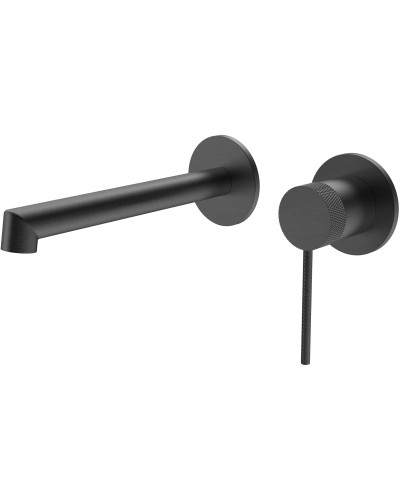 Смеситель для раковины Vincea Rim VBFW-2RM1GM встраиваемый, без донного клапана, вороненая сталь