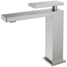 Смеситель для раковины Vincea Dice VBF-2DS1BN без донного клапана, сатин