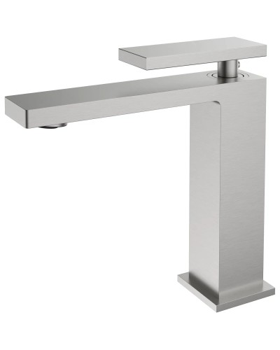 Смеситель для раковины Vincea Dice VBF-2DS1BN без донного клапана, сатин