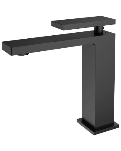 Смеситель для раковины Vincea Dice VBF-2DS1MB без донного клапана, черный матовый