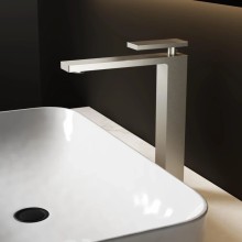 Смеситель для раковины Vincea Dice VBF-2DS2BN без донного клапана, сатин