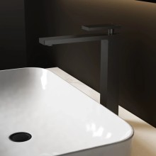 Смеситель для раковины Vincea Dice VBF-2DS2MB без донного клапана, черный матовый