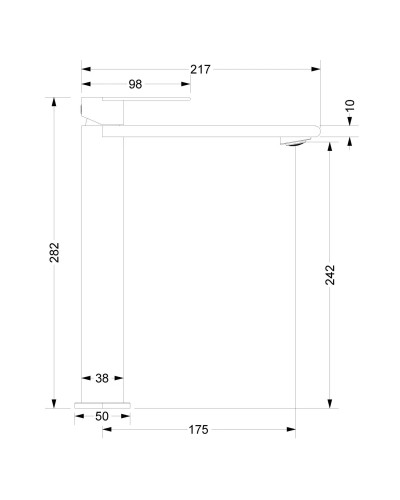 Смеситель для раковины Vincea Vogue VBF-2VS2BN без донного клапана, сатин