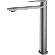 Смеситель для раковины Vincea Vogue VBF-2VS2GM без донного клапана, вороненая сталь