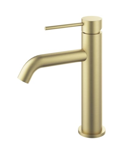 Смеситель для раковины Vincea City VBF-2C1BG без донного клапана, золотой матовый