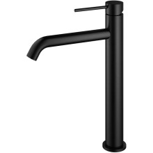 Смеситель для раковины Vincea City VBF-2C2MB без донного клапана, черный матовый