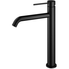 Смеситель для раковины Vincea City VBF-2C2MB без донного клапана, черный матовый