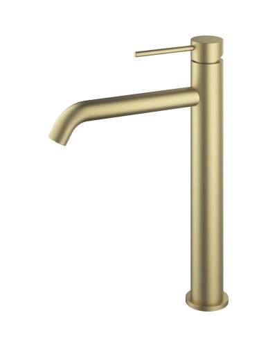 Смеситель для раковины Vincea City VBF-2C2BG без донного клапана, золотой матовый