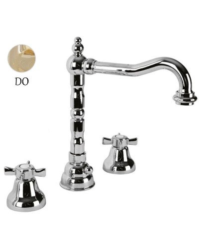 Смеситель для раковины золото 24 карат Cezares Lord LORD-BLS2-03/24