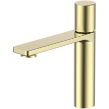 Смеситель для раковины Vincea Vogue VBF-4V3BG без донного клапана, золотой матовый