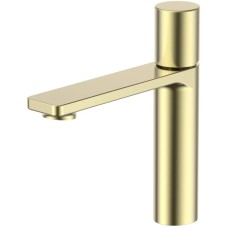 Смеситель для раковины Vincea Vogue VBF-4V3BG без донного клапана, золотой матовый